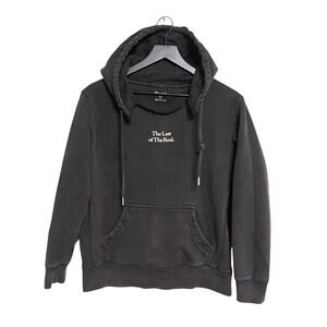 Jibberish black distressed hoodie size small